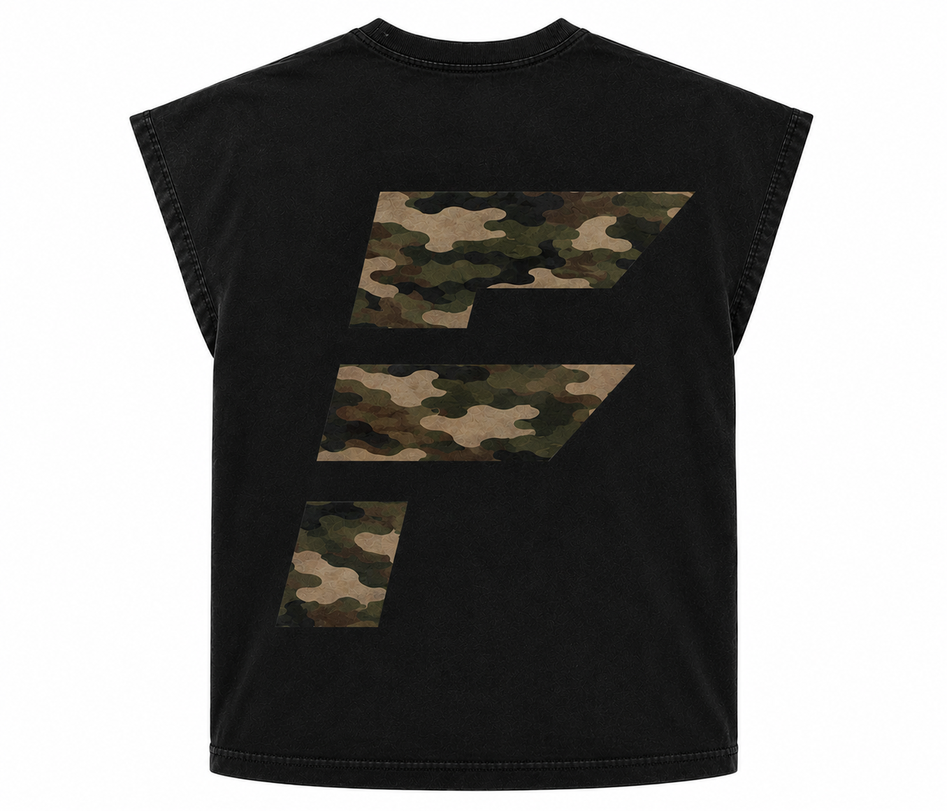 Capped Sleeve Vest - Camo