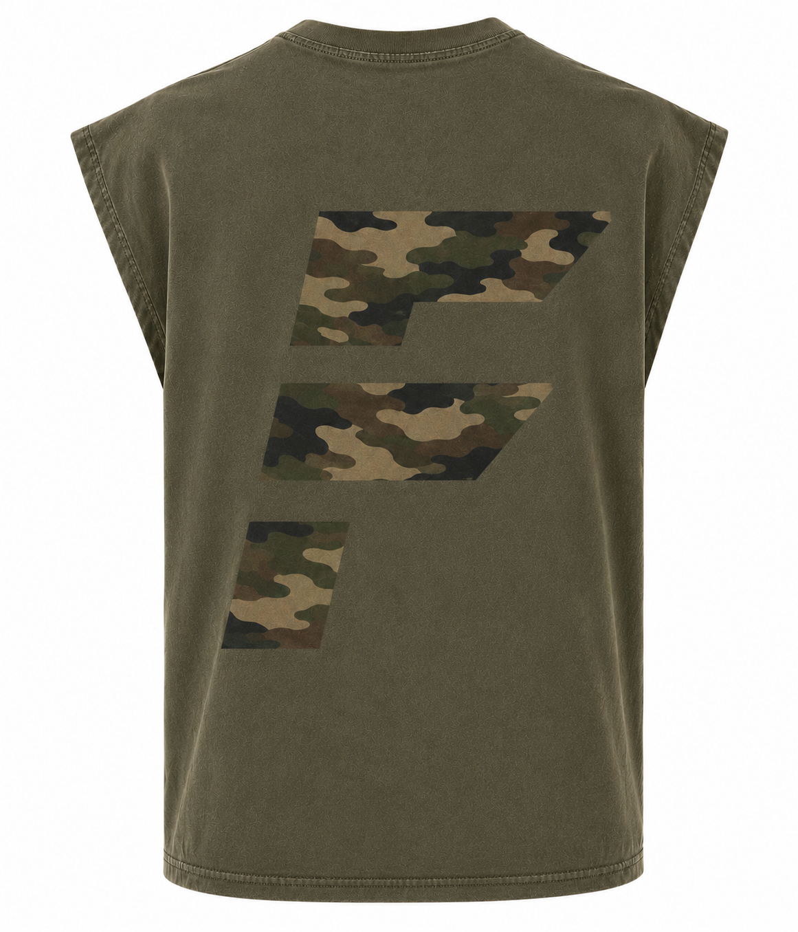 Capped Sleeve Vest - Camo
