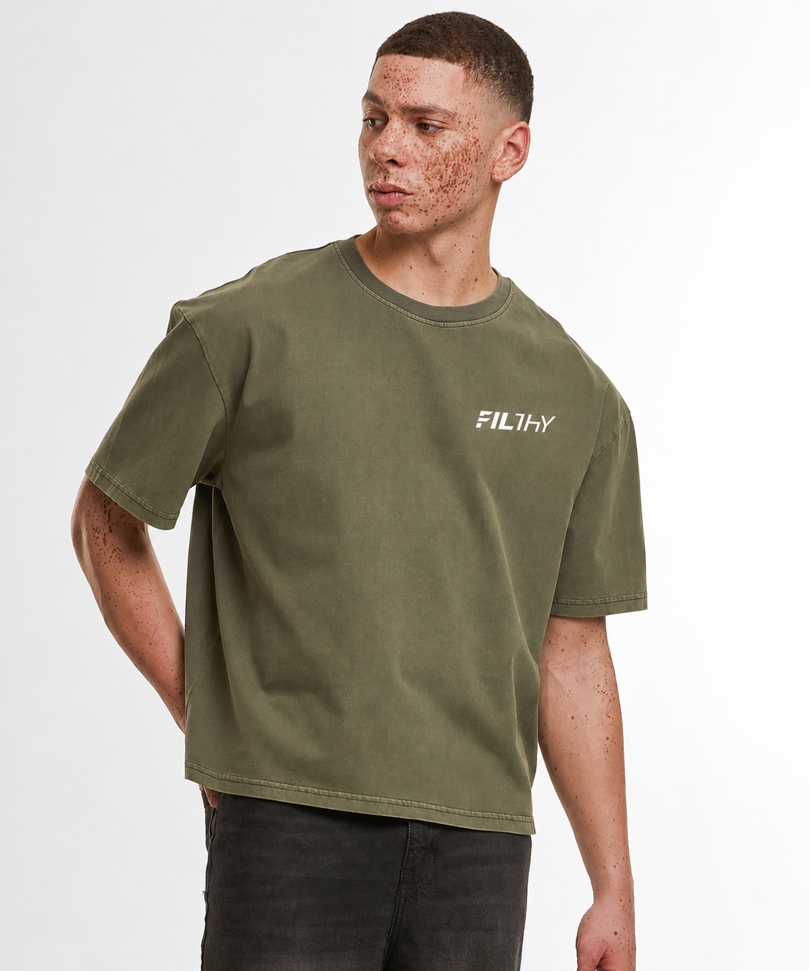 Vintage Cropped Heavy Oversize Tee